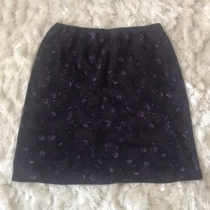 Northern Reflections Purple Floral Skirt
